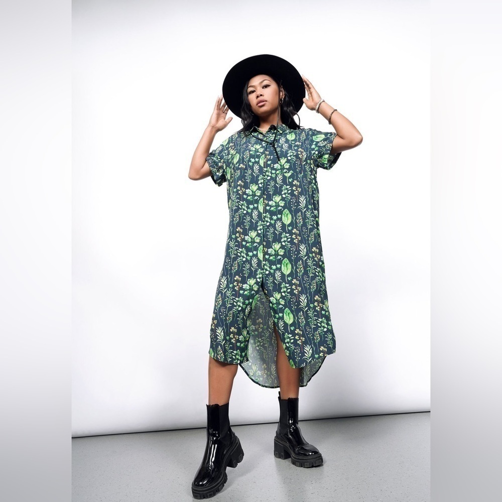 THE EMPOWER SHIRT DRESS NWT WILDFANG - Picture 2 of 13